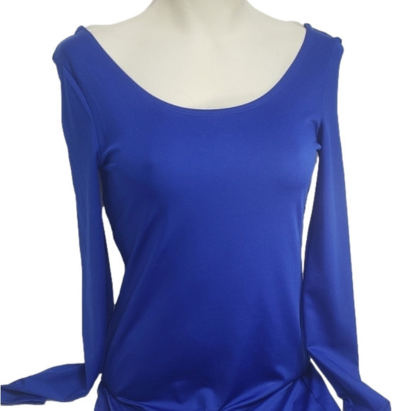 Charlotte Russe Long Sleeve Blue Dress - Picture 1 of 7